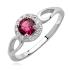 Inel argint cu piatra rosie DiAmanti Z1162A_P-DIA (Argint 925‰ 2,2 g.)